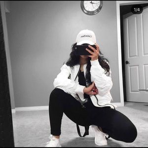 REPRESENT white bomber jacket